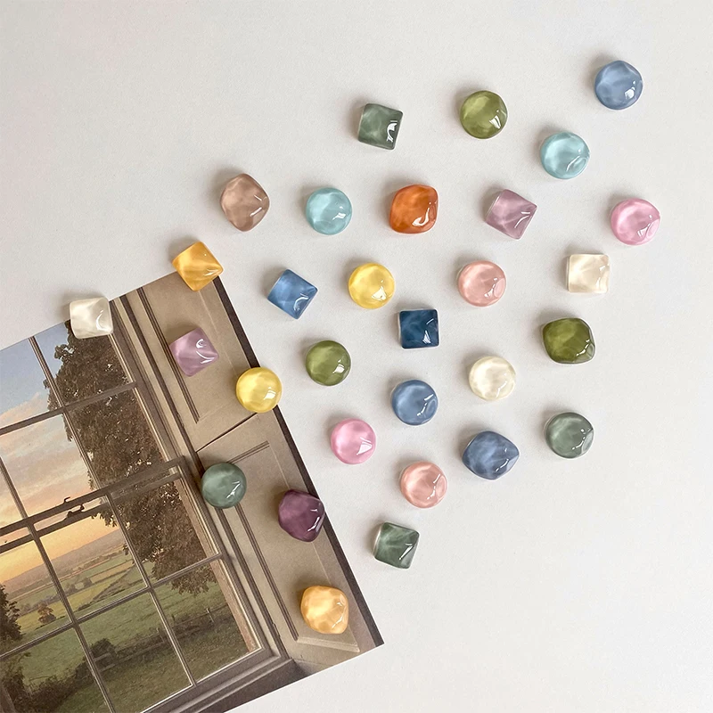 Magnetic Whiteboard Calendar - 5PCS Geometric Water Ripple Refrigerator Magnets
