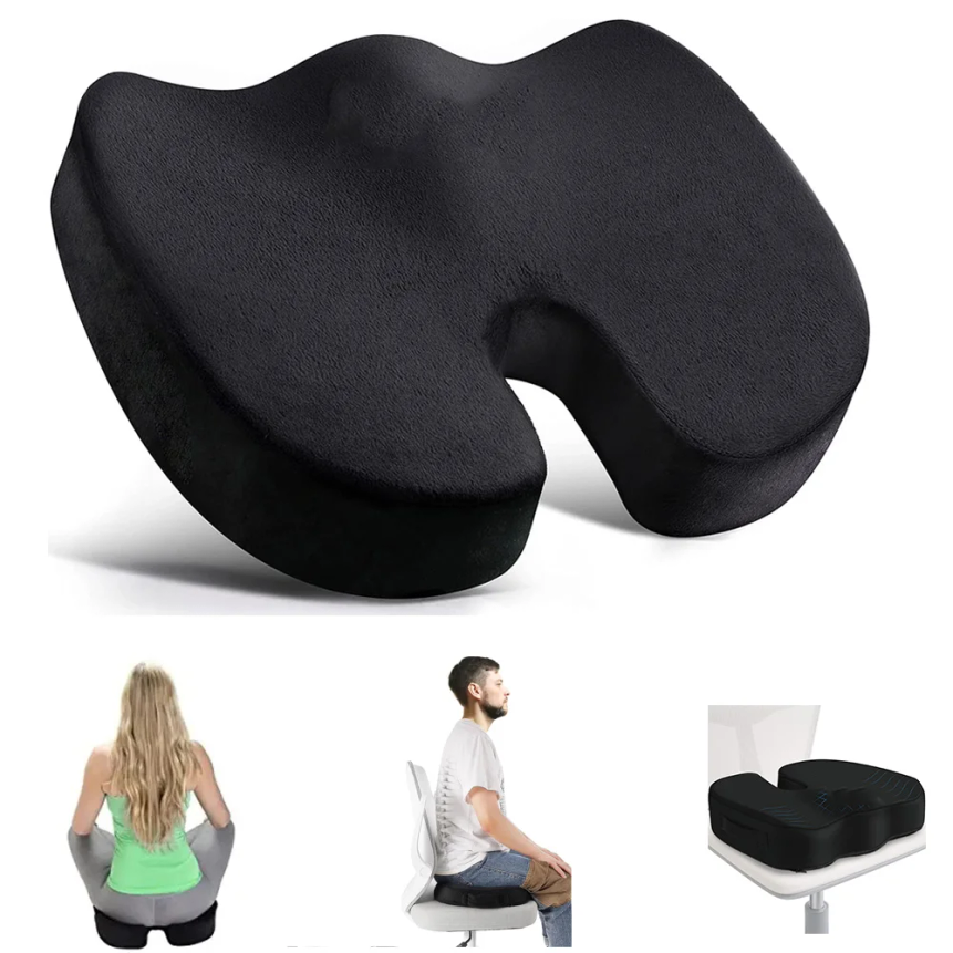 Visitor Chair Padded - Travel Seat Cushion Memory Foam U-Shaped