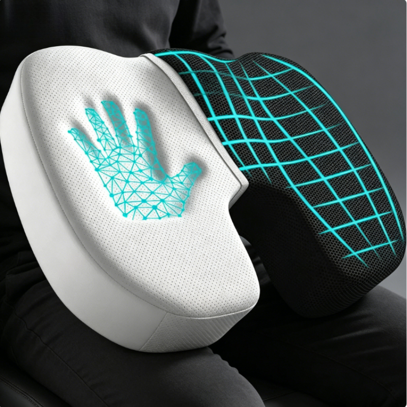 Visitor Chair Padded - Memory Foam Breathable Travel Seat Cushion