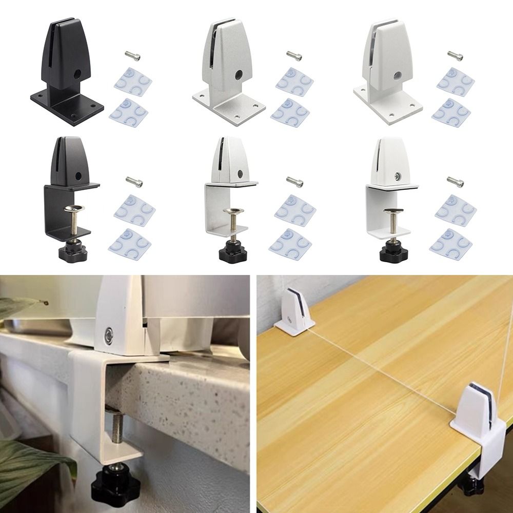 Office Furniture Hardware - Aluminum Alloy Office Desk Baffle Clip