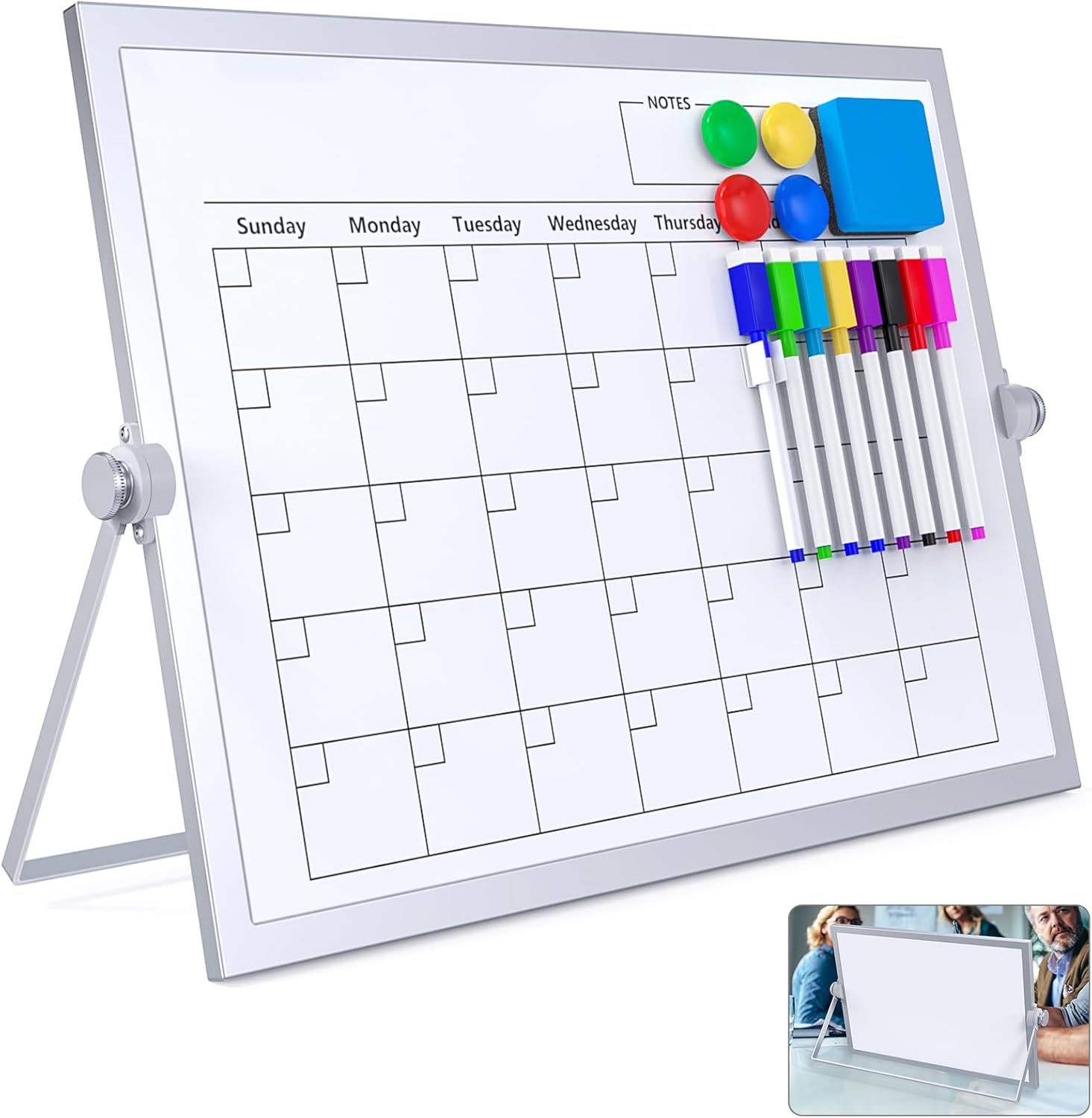 16x12in Magnetic Double-Sided  – обзор и цена Magnetic Whiteboard Calendar