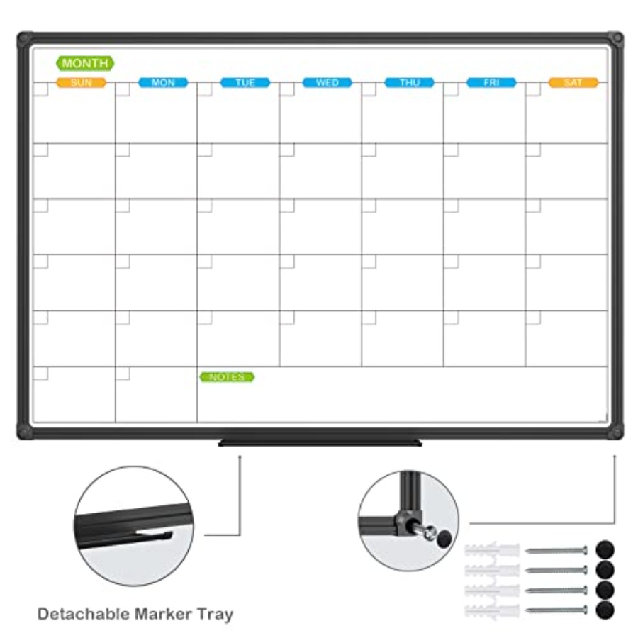 Dry Erase Calendar Whiteboard  – обзор и цена Magnetic Whiteboard Calendar
