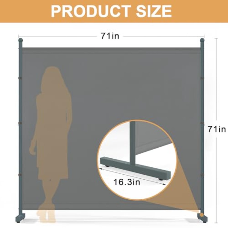 6Feet Extra Thick Single Panel – обзор и цена Partition Screen Divider
