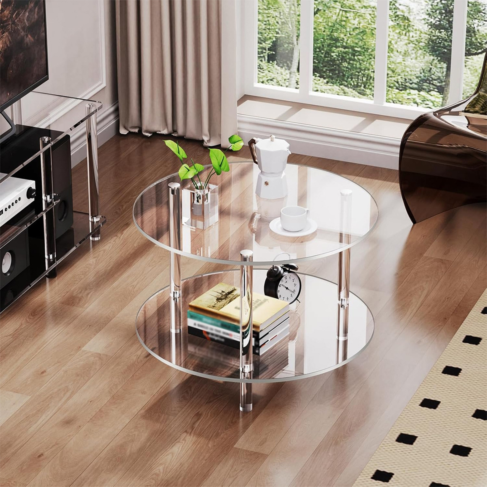Acrylic Round Side Table, Easy – обзор и цена Office Furniture In China