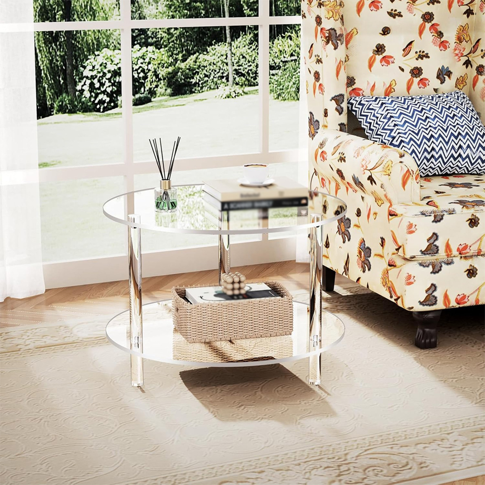 Acrylic Round Side Table, Easy – обзор и цена Office Furniture In China