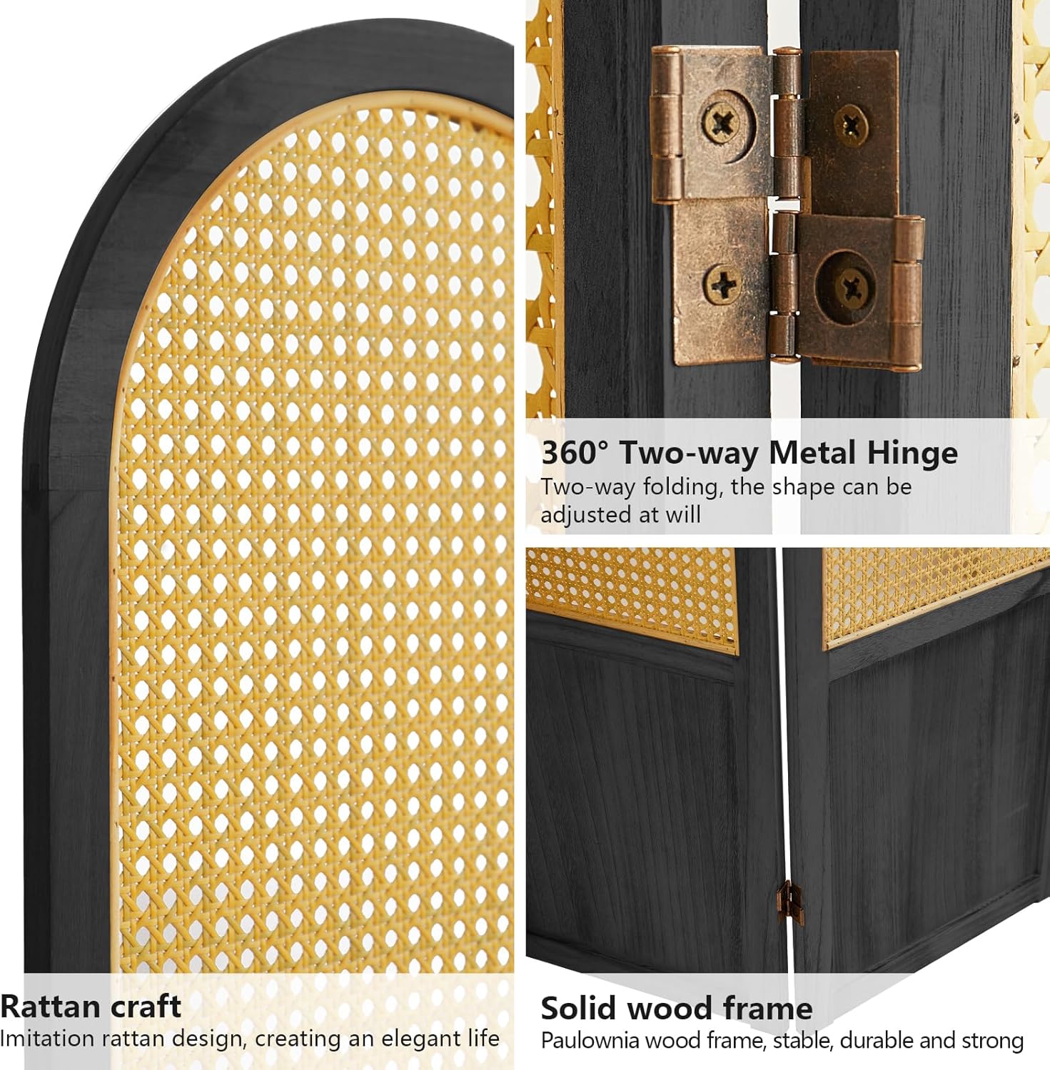 4 Panel Room Divider, Folding  – обзор и цена Partition Screen Divider