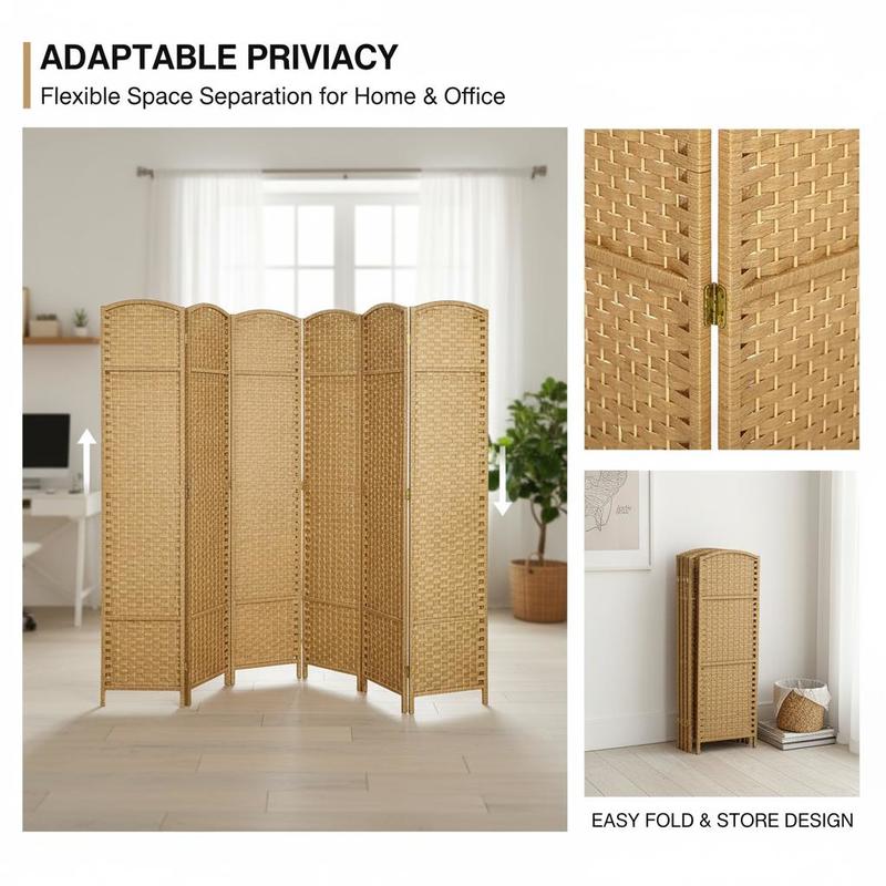 Folding Room Divider Screen 8  – обзор и цена Partition Screen Divider