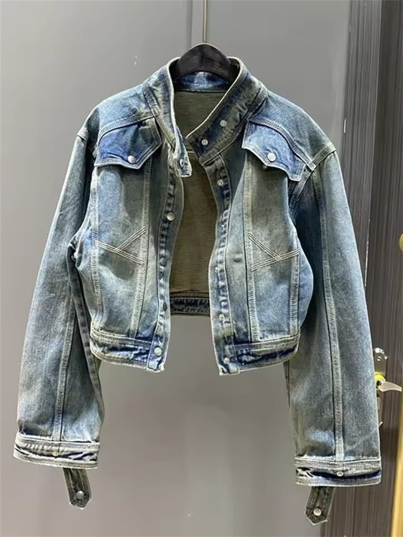Vintage Short Denim Jacket Wom – обзор и цена Coat Rack Standing