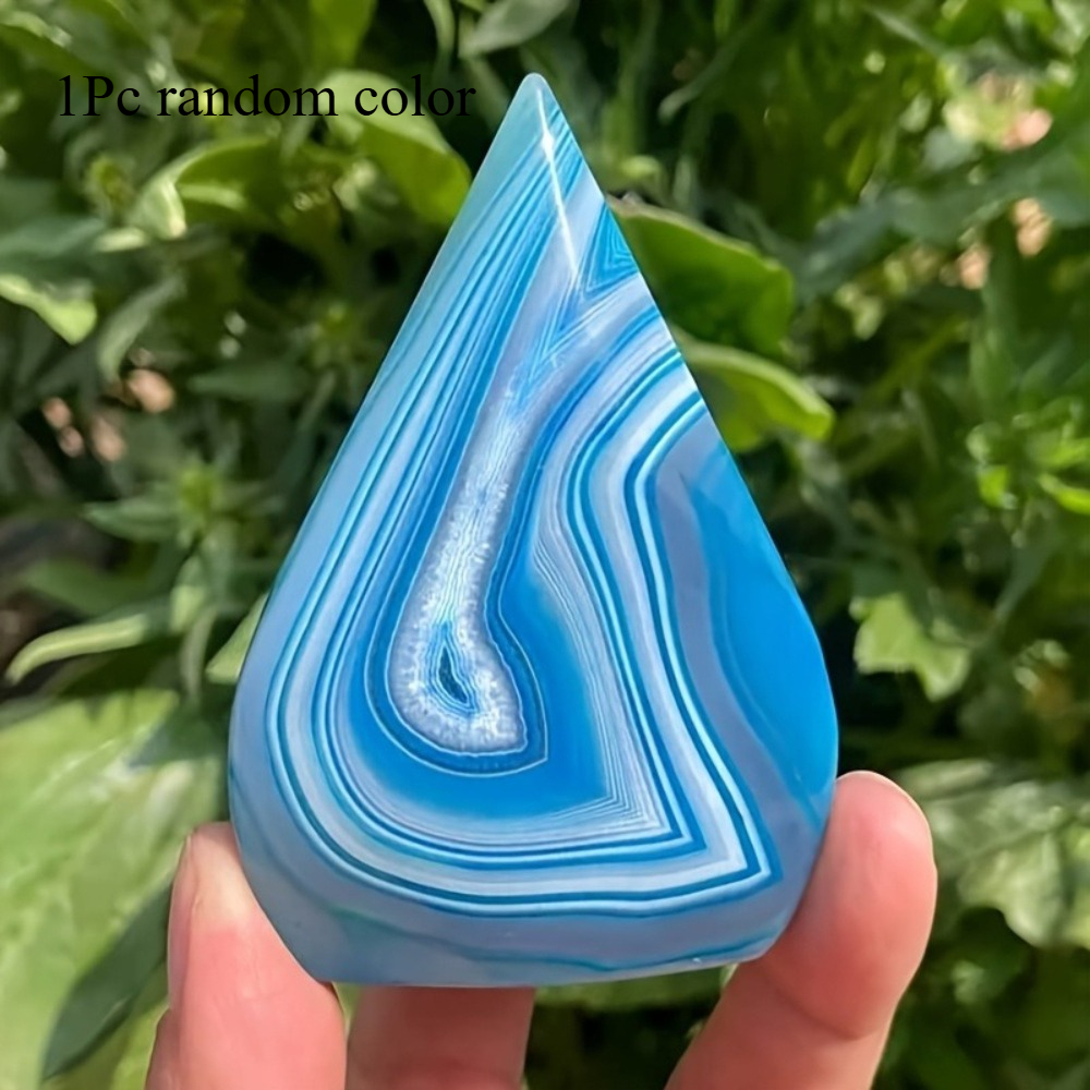 1pc Teardrop Blue Agate Crysta – обзор и цена Office Furniture In China
