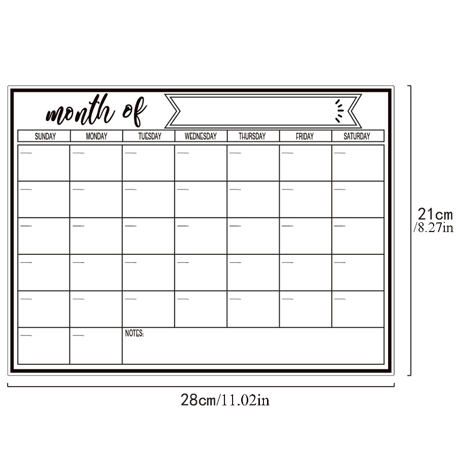 Fridge Magnetic Whiteboard Sti – обзор и цена Magnetic Whiteboard Calendar