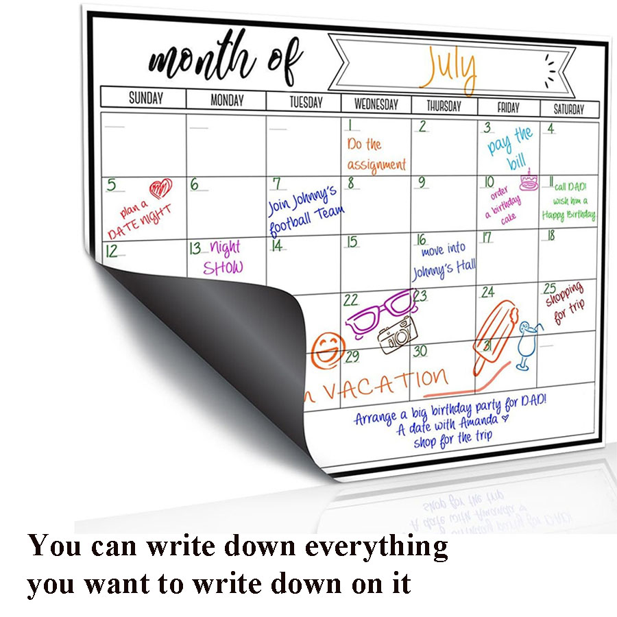 Fridge Magnetic Whiteboard Sti – обзор и цена Magnetic Whiteboard Calendar