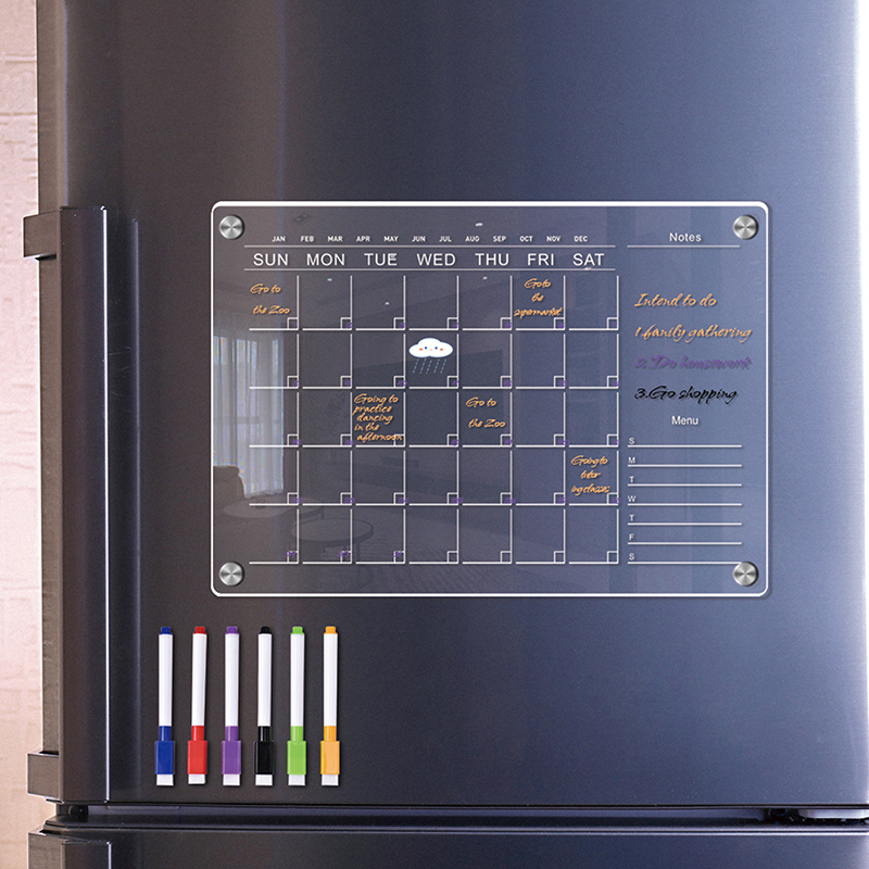 Clear Acrylic Fridge Magnet St – обзор и цена Magnetic Whiteboard Calendar