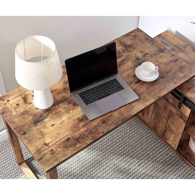 L-Shaped Desk with Credenza St – обзор и цена Office Furniture Credenza
