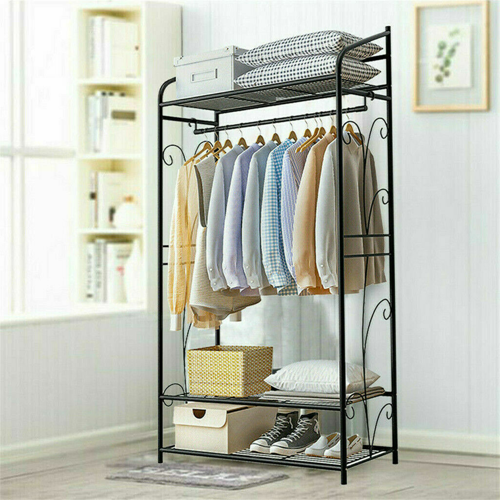 3 Tiers Rail Wire Garment Rack – обзор и цена Coat Rack Standing