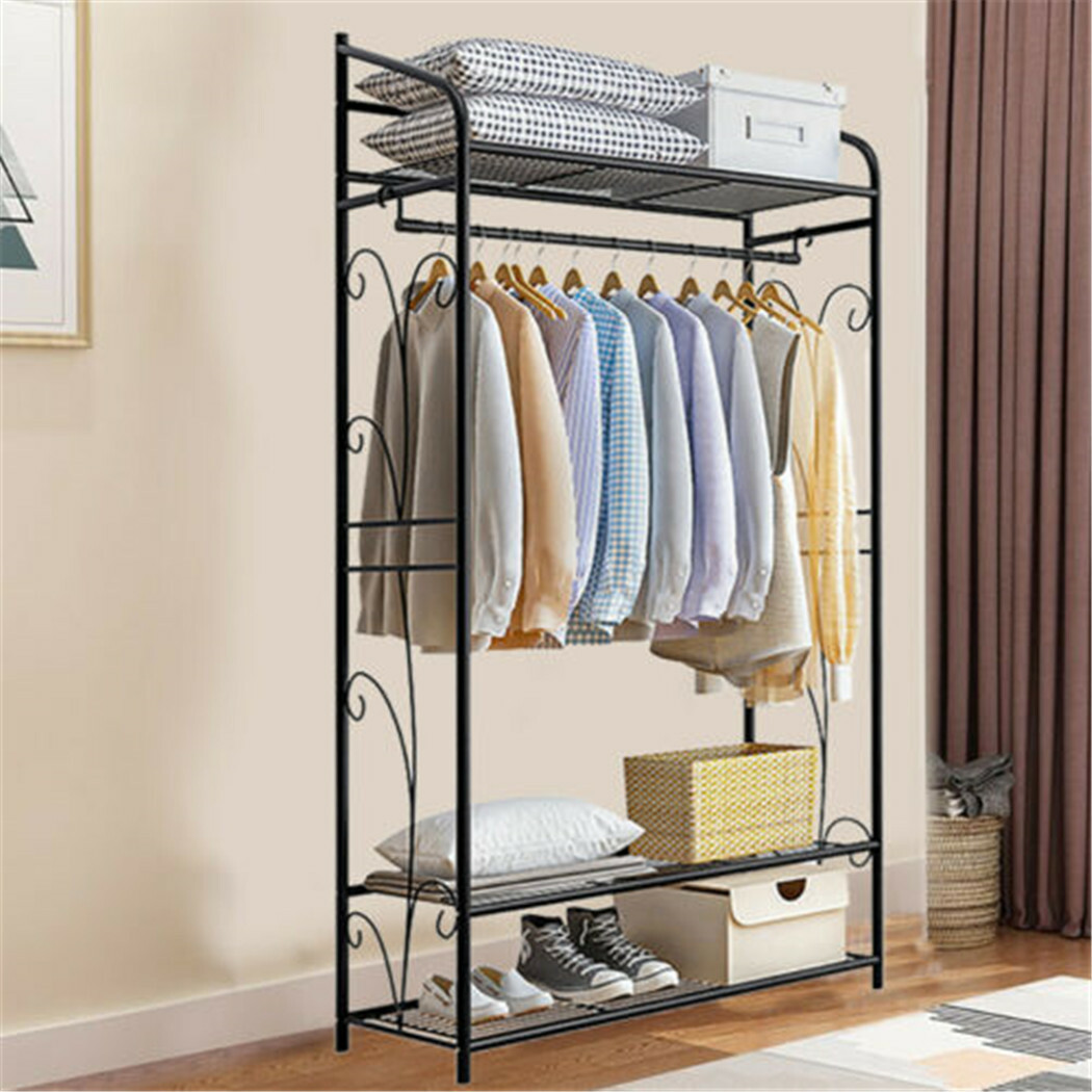 3 Tiers Rail Wire Garment Rack – обзор и цена Coat Rack Standing