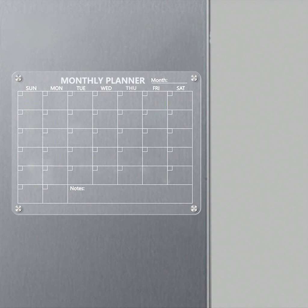 Transparent Acrylic Writing Bo – обзор и цена Magnetic Whiteboard Calendar