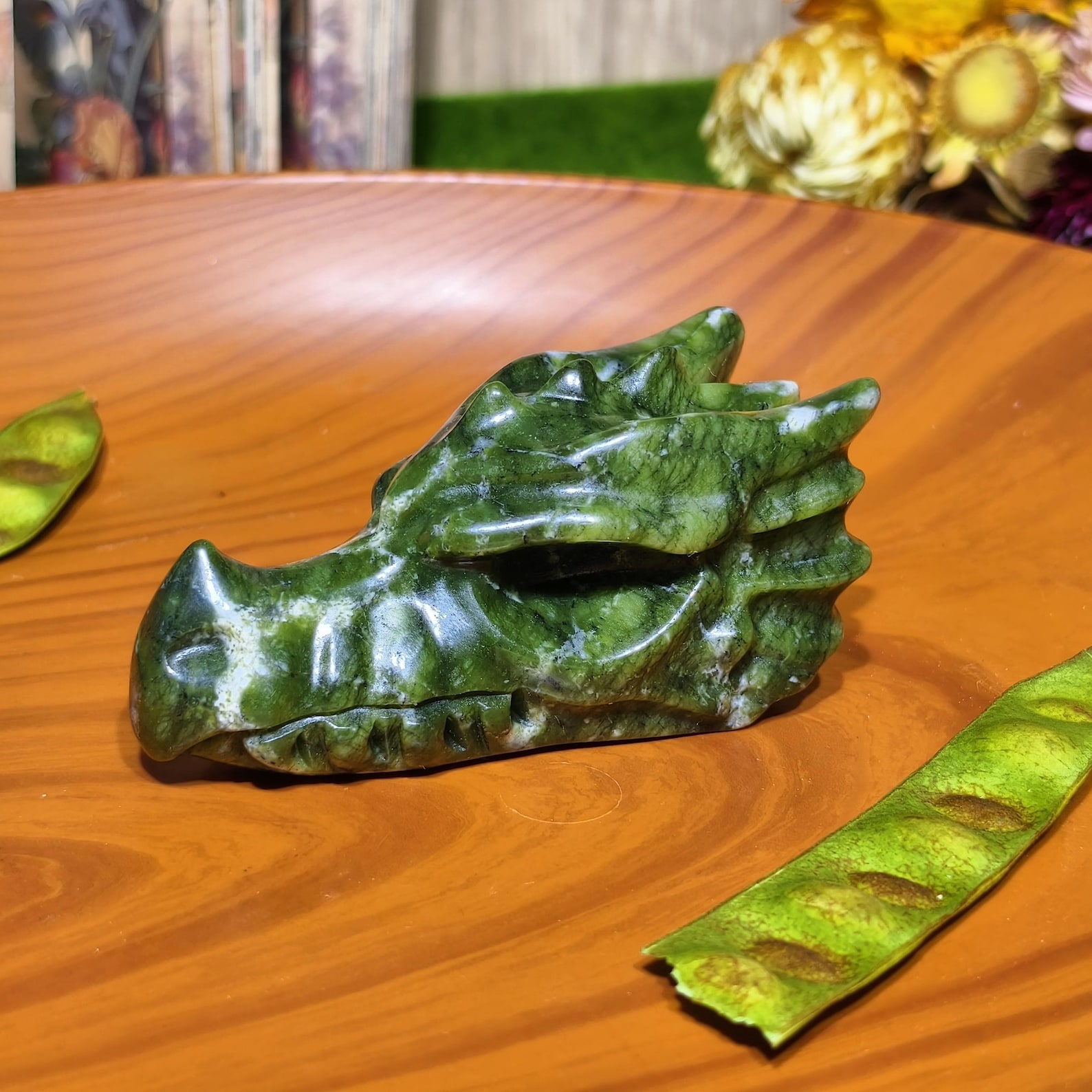 1pc Handcrafted Green Jade Dra – обзор и цена Office Furniture In China