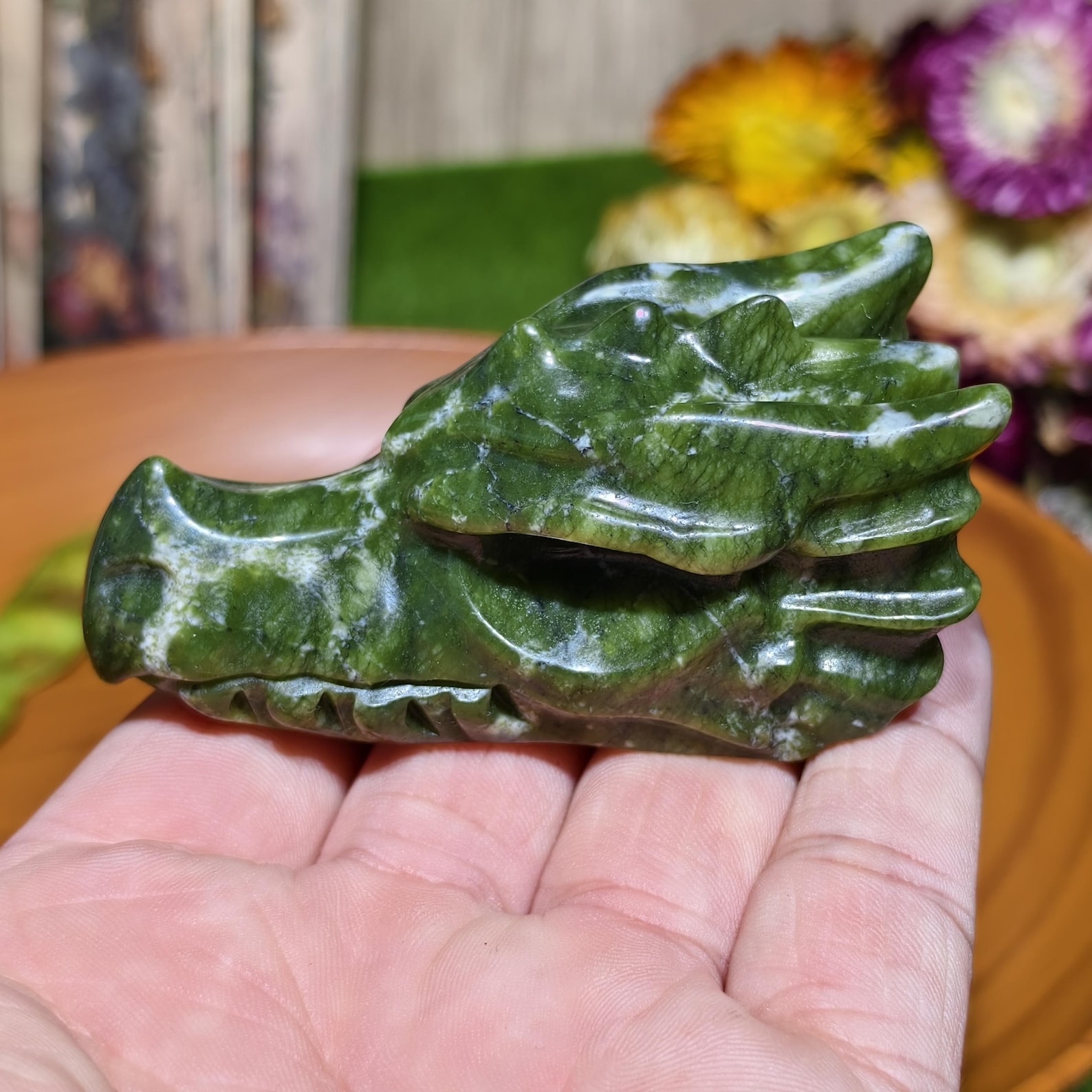 1pc Handcrafted Green Jade Dra – обзор и цена Office Furniture In China