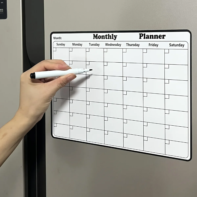 Magnetic Refrigerator Dry Eras – обзор и цена Magnetic Whiteboard Calendar