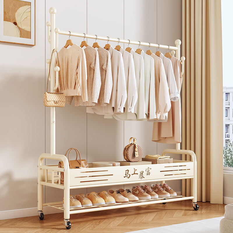 Simple Double Layer Mobile Clo – обзор и цена Coat Rack Standing