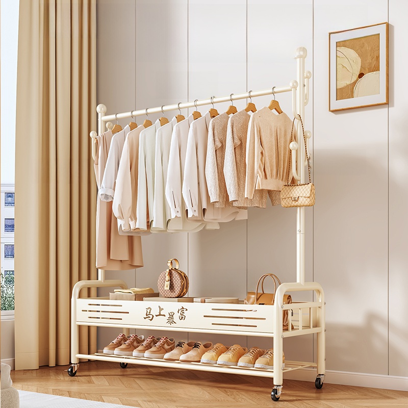 Simple Double Layer Mobile Clo – обзор и цена Coat Rack Standing