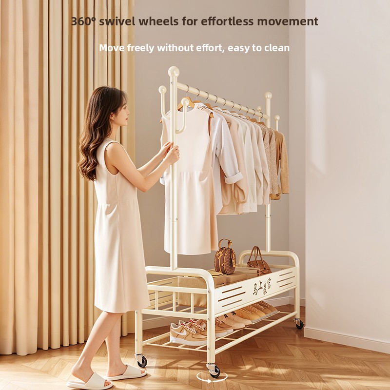 Simple Double Layer Mobile Clo – обзор и цена Coat Rack Standing