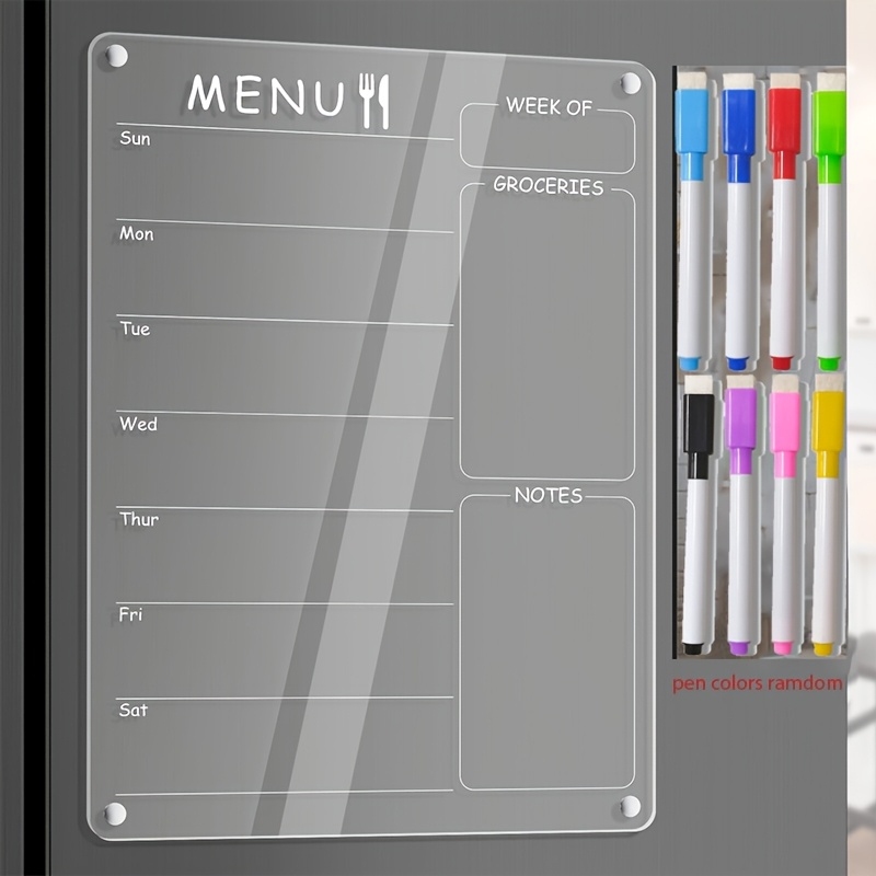Acrylic Menu Board for Kitchen – обзор и цена Magnetic Whiteboard Calendar