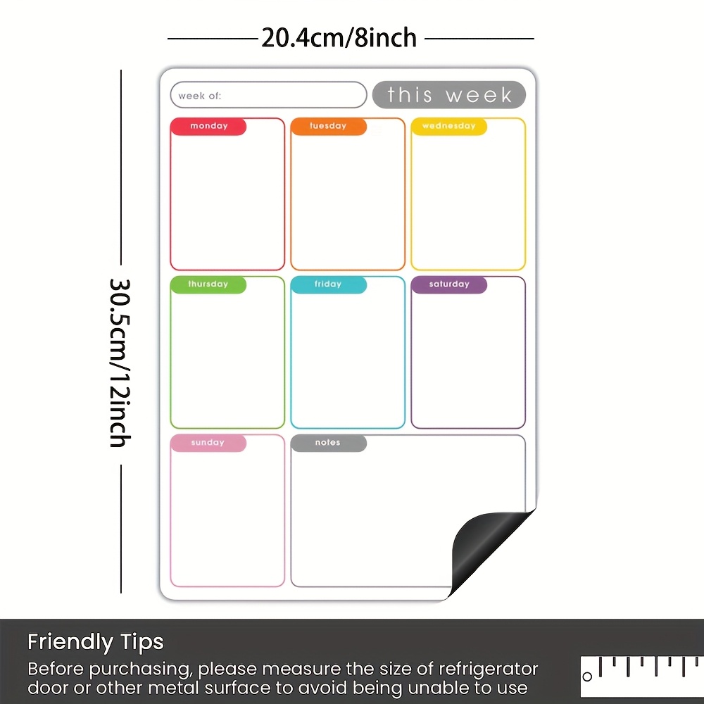 A4 Magnetic Weekly Planner, Er – обзор и цена Magnetic Whiteboard Calendar