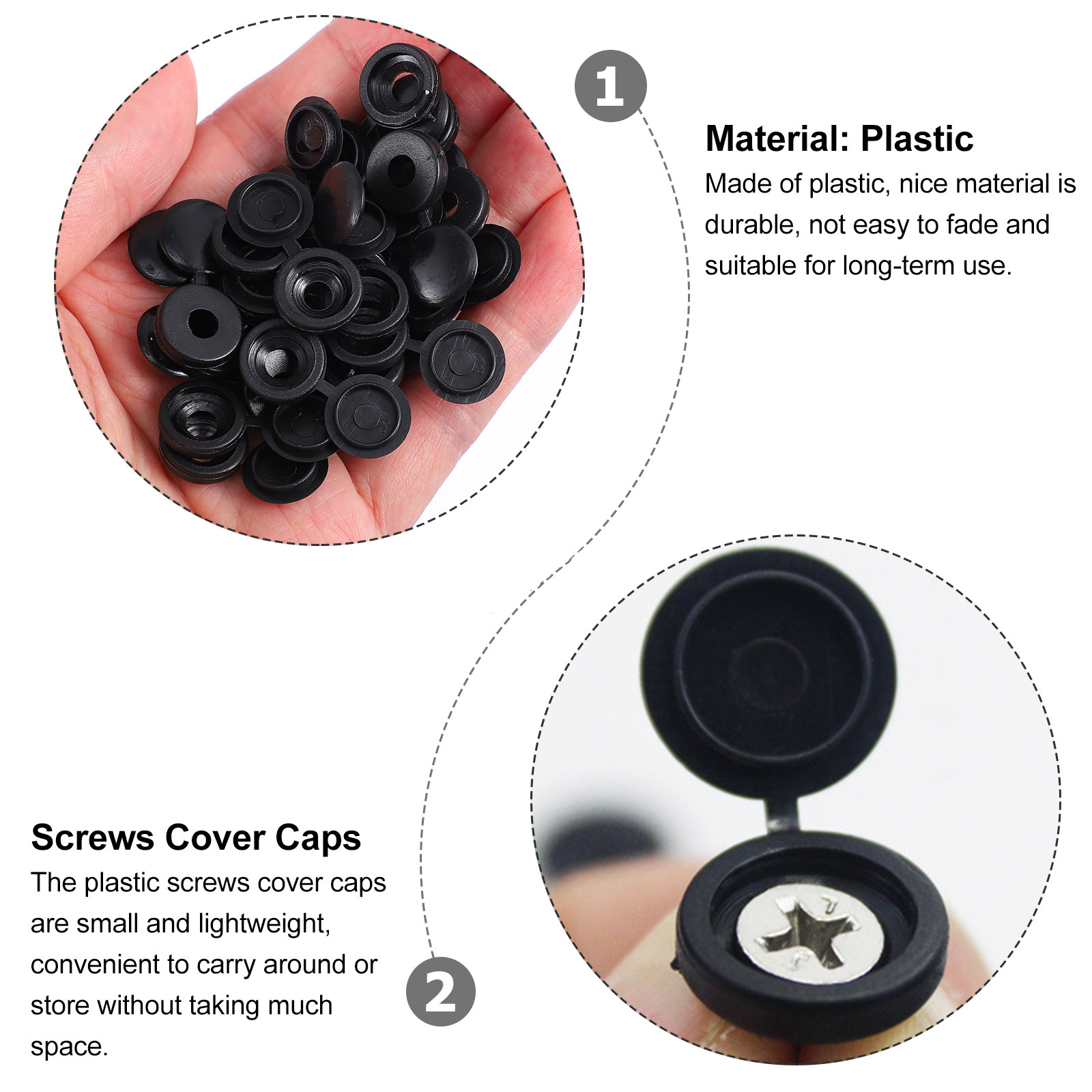200Pcs Plastic Screw Cover Cap – обзор и цена Office Furniture Hardware