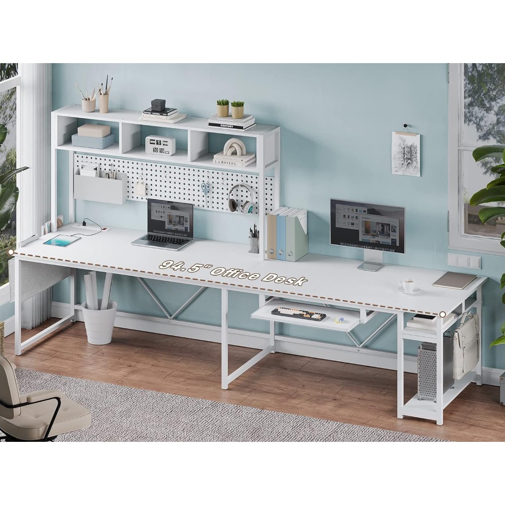 White L Shaped Gaming Desk, Re – обзор и цена Gaming Desk With Hutch