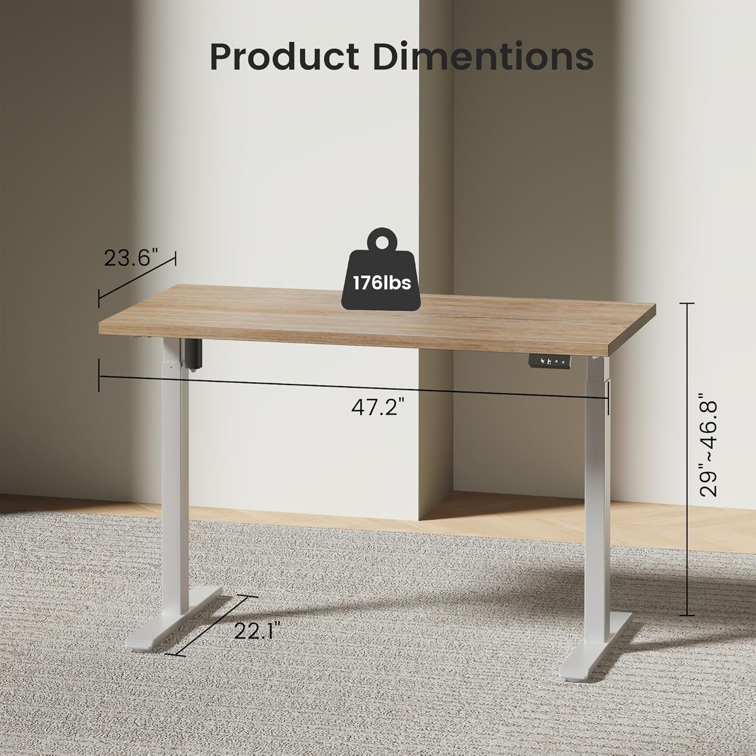 Electric Standing Desk with St – обзор и цена Office Furniture Credenza