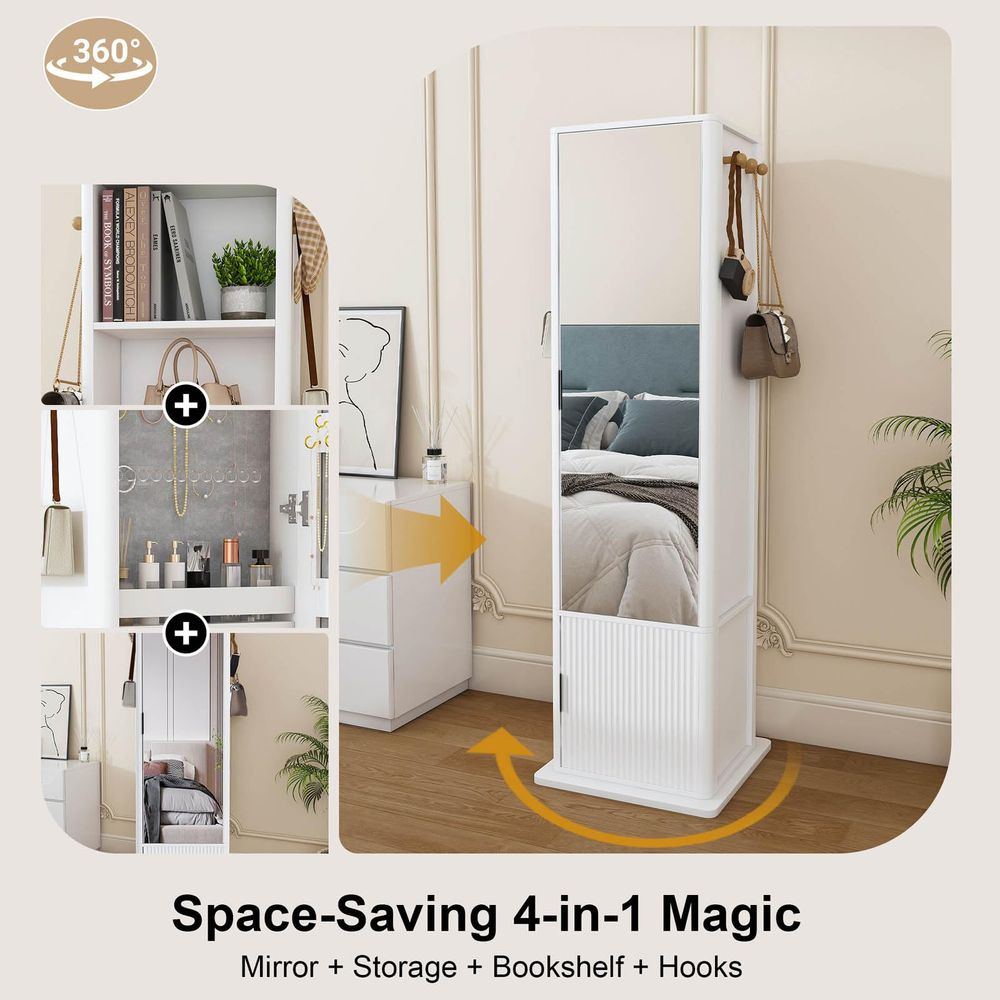Rotating Mirror with Storage,  – обзор и цена Coat Rack Standing