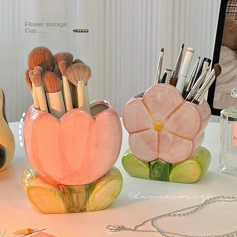 Flower Pen Holder Ceramic Desk – обзор и цена Cubicle Shelf Organizer