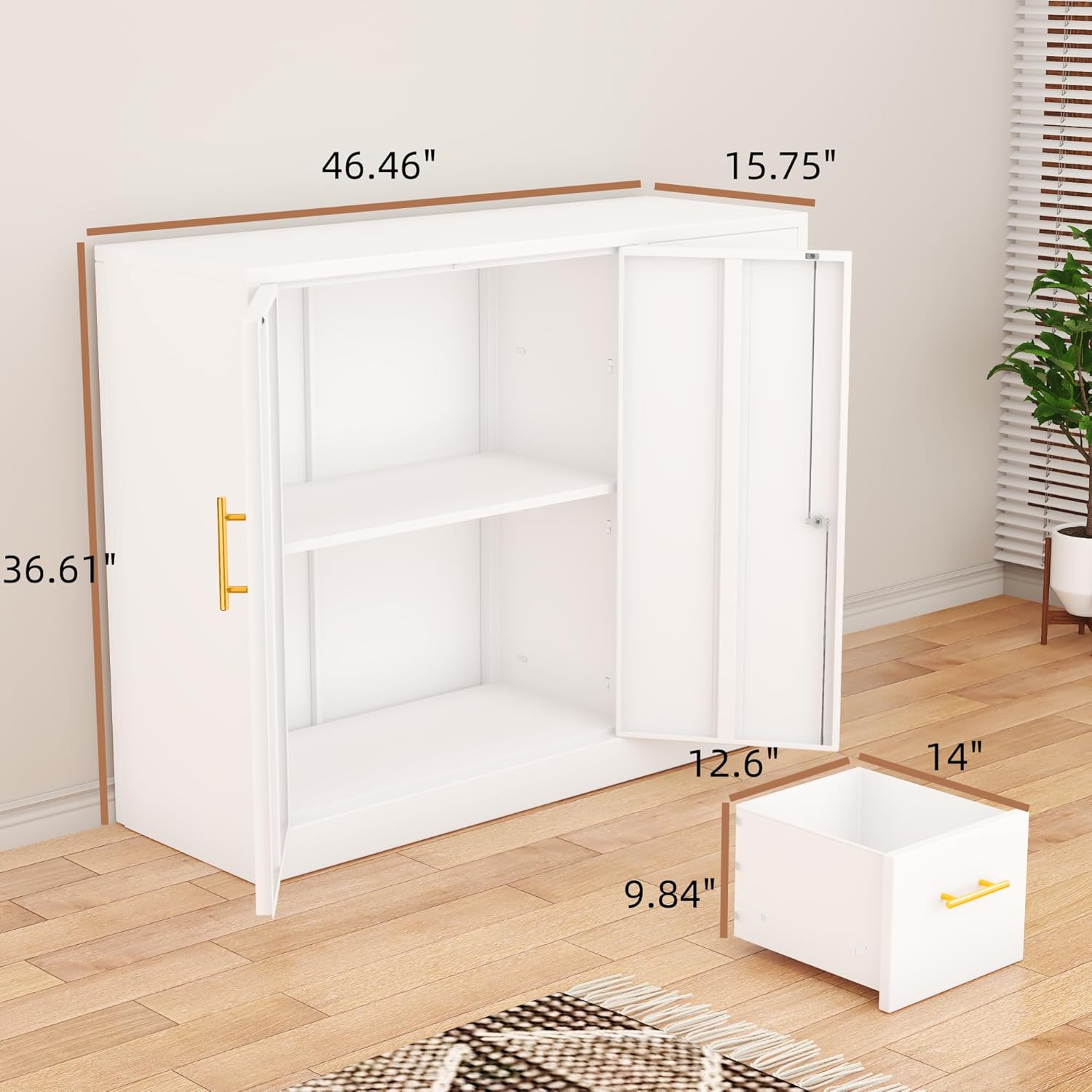 Large Metal Cabinet 3 Drawers  – обзор и цена Office Furniture Credenza