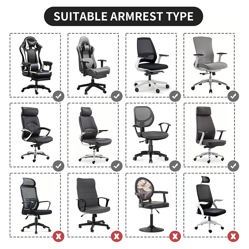 2 Pcs Office Chair Armrest Cov – обзор и цена Visitor Chair Padded