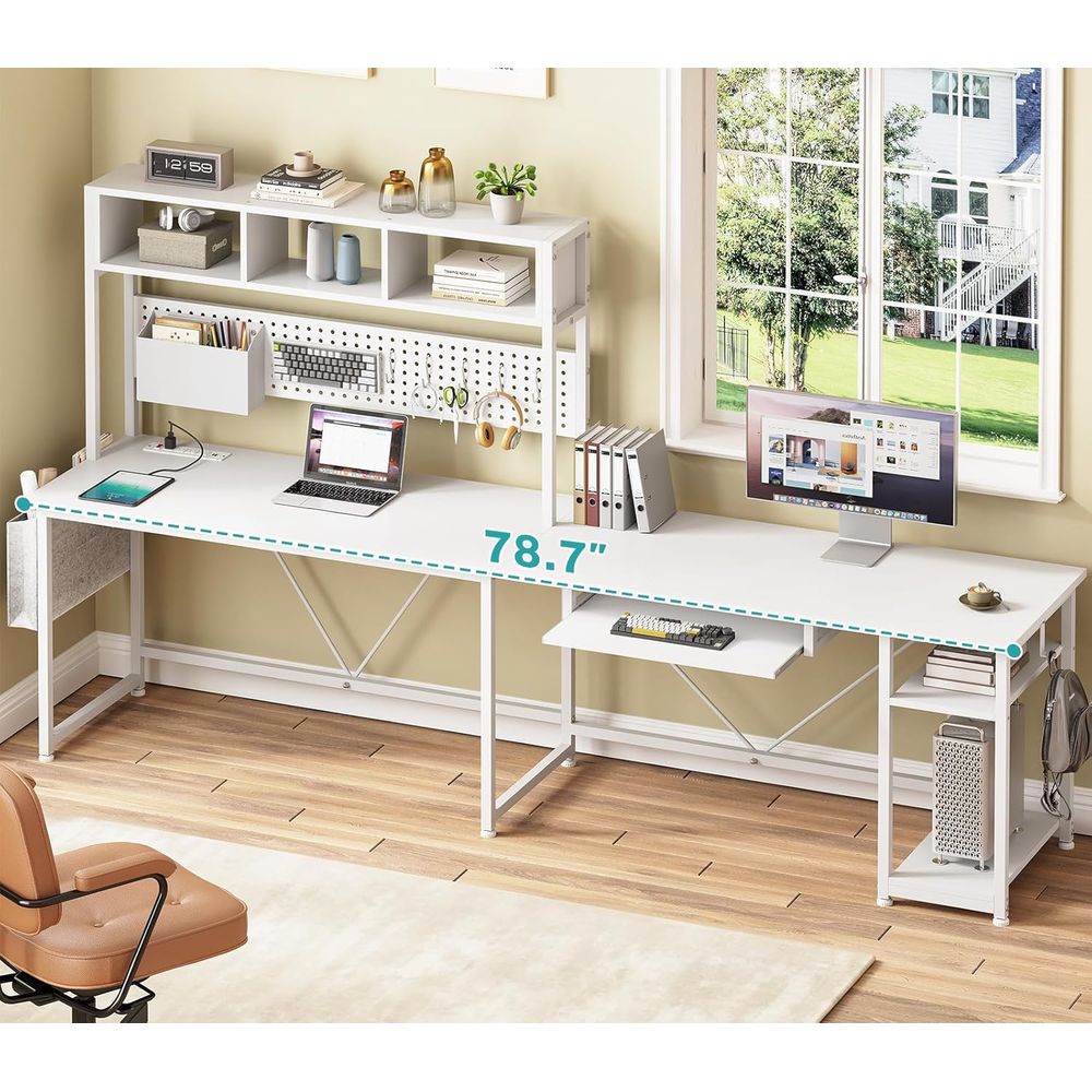 White L Shaped Oice Desk, 57.5 – обзор и цена Gaming Desk With Hutch