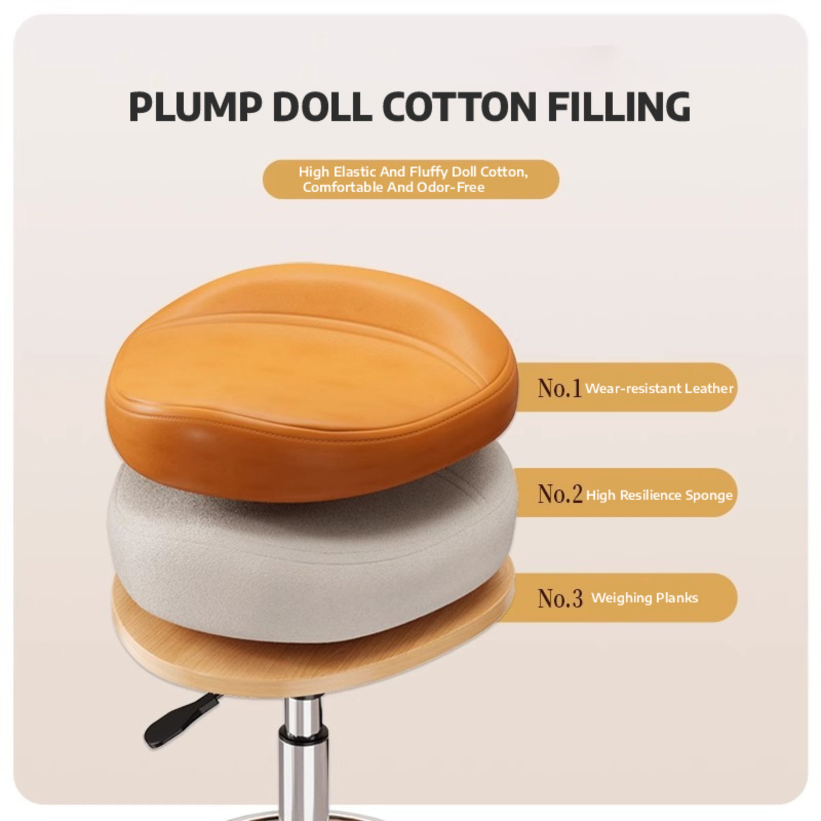 Saddle Stool Rolling Swivel SP – обзор и цена Office Furniture In China