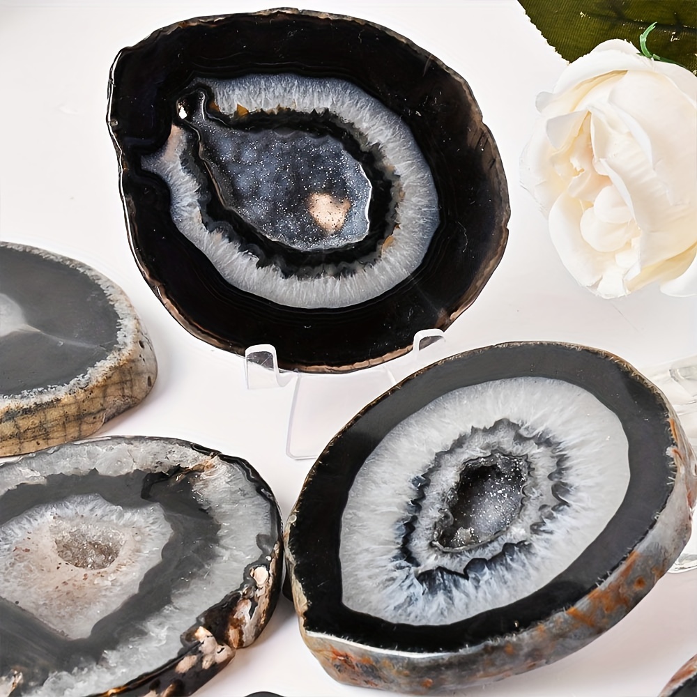 1pc Natural Black Agate Geode  – обзор и цена Office Furniture In China
