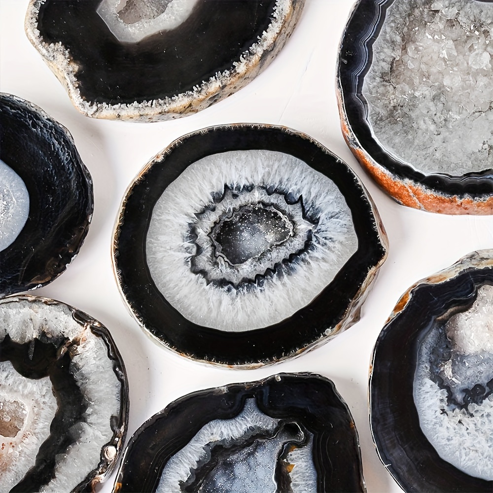 1pc Natural Black Agate Geode  – обзор и цена Office Furniture In China