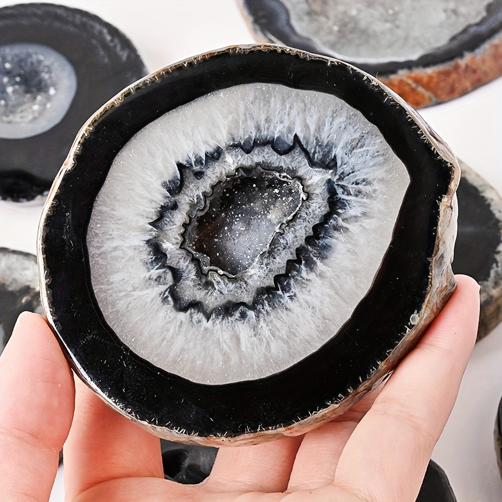 1pc Natural Black Agate Geode  – обзор и цена Office Furniture In China