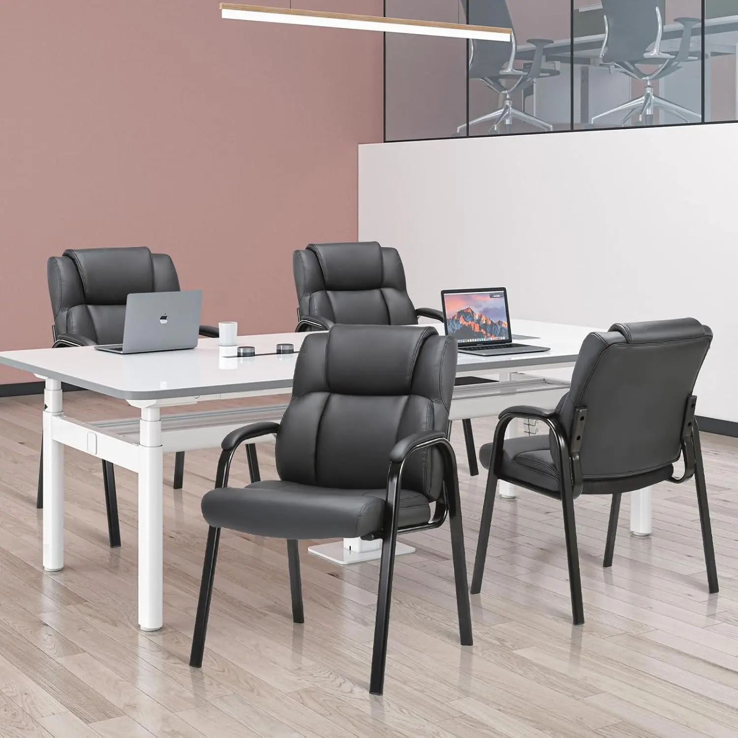 Leather Guest Chair with Padde – обзор и цена Visitor Chair Padded