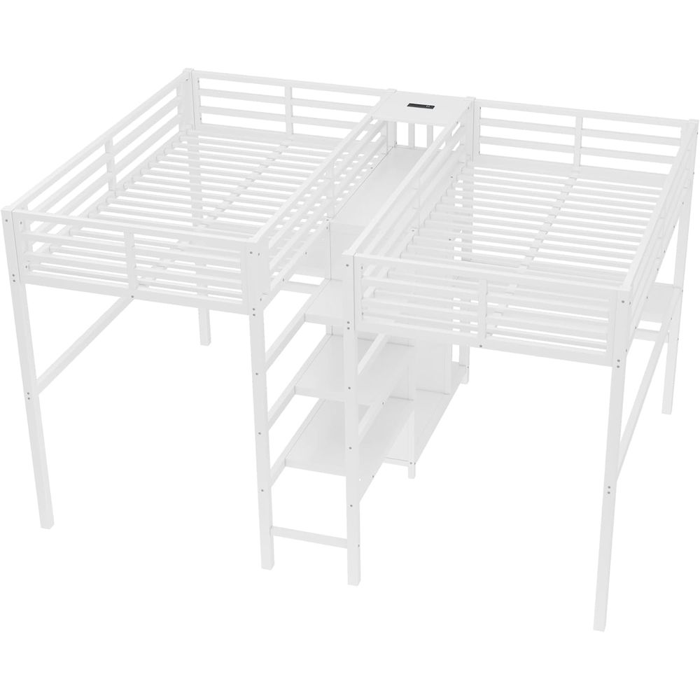 Twin Size Metal Bed with Desk, – обзор и цена Cubicle Shelf Organizer