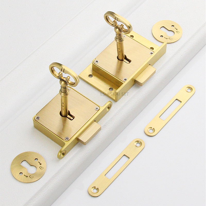 1PC Retro Brass Drawer Lock, O – обзор и цена Office Furniture Hardware
