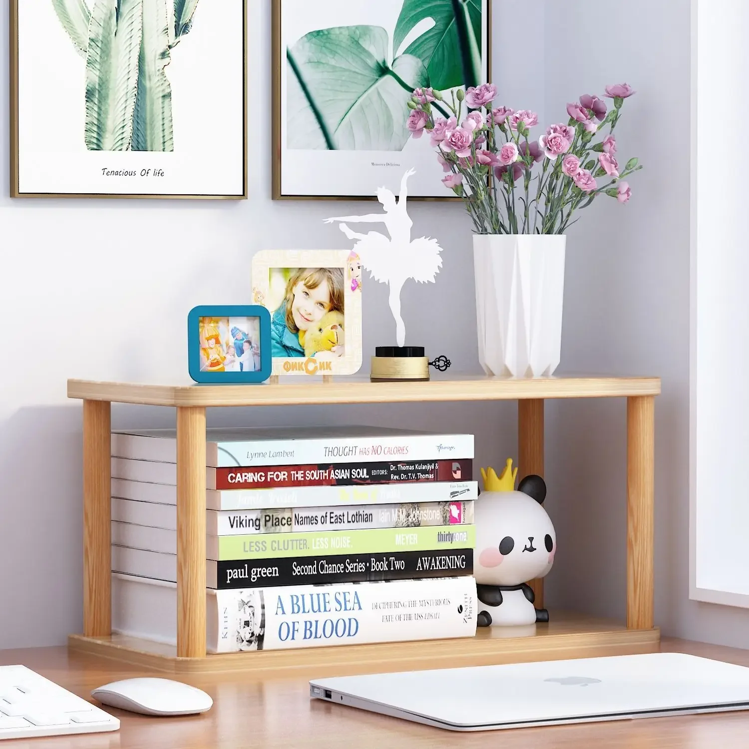Bookcase Wooden Shelf Desktop  – обзор и цена Cubicle Shelf Organizer