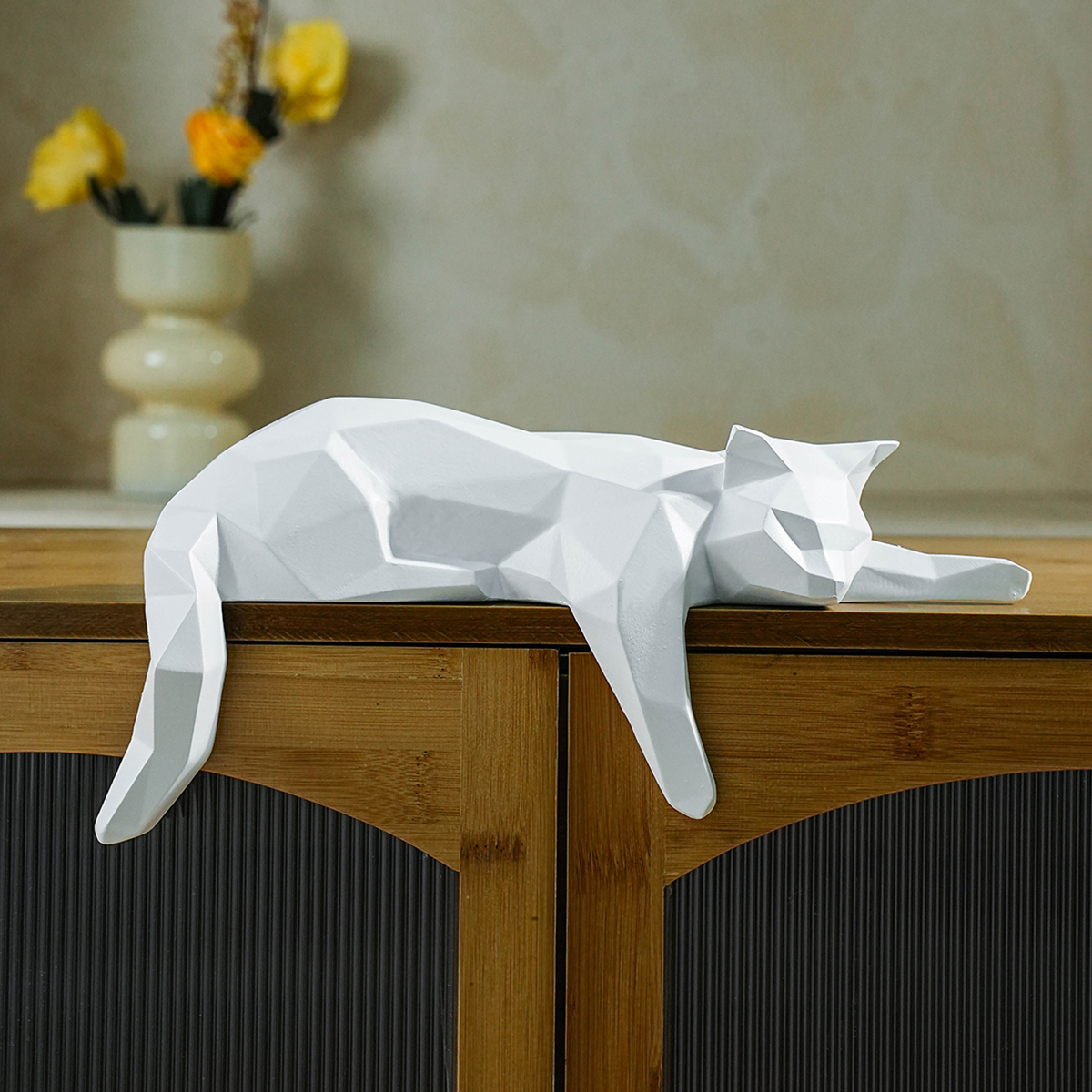 White Black Cat Statue - Geome – обзор и цена Cubicle Shelf Organizer