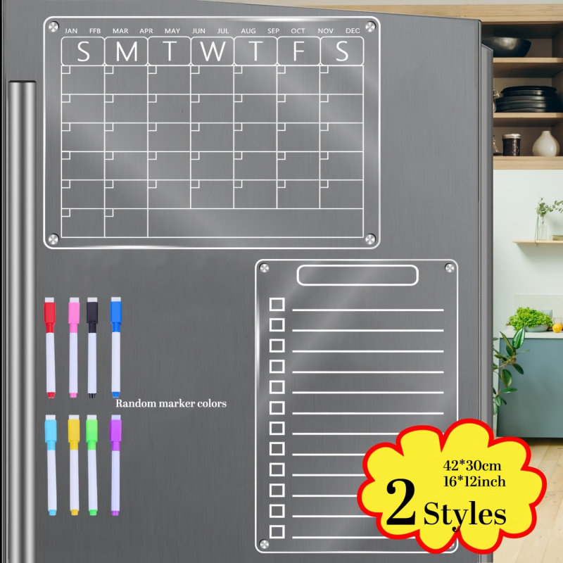 Acrylic Magnetic Calendar for  – обзор и цена Magnetic Whiteboard Calendar
